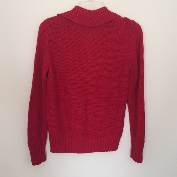 Lexicon Silk Sweater Cardigan Jacket Size S Red - Picture 2 of 6